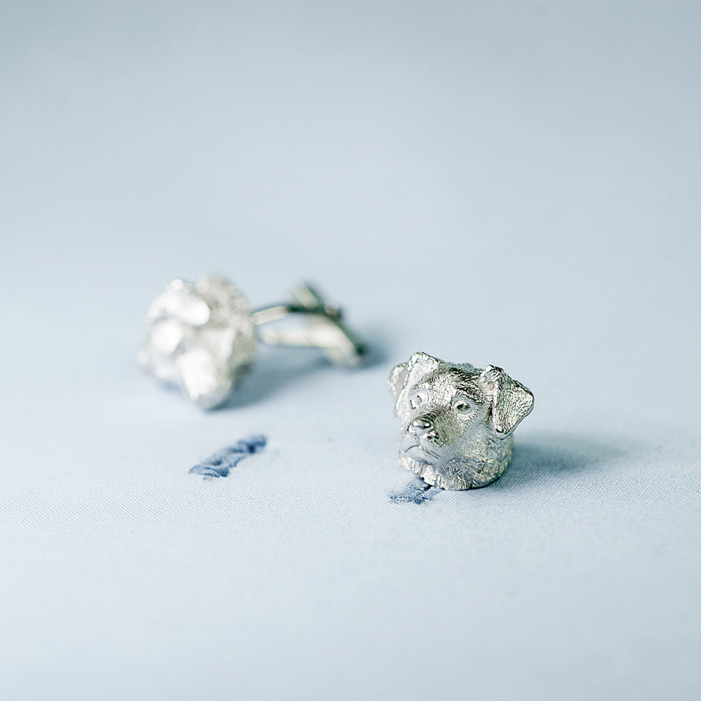 SANS N°025. 'Dogs'. Cufflinks (Australian Shepherd/Australian Shepherd)