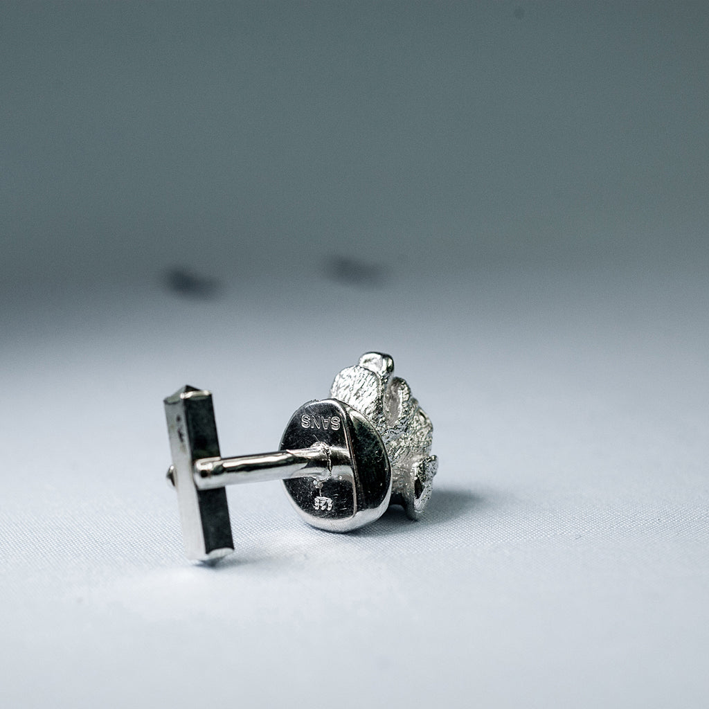 SANS N°025. 'Dogs'. Cufflinks (Pug/Mops)
