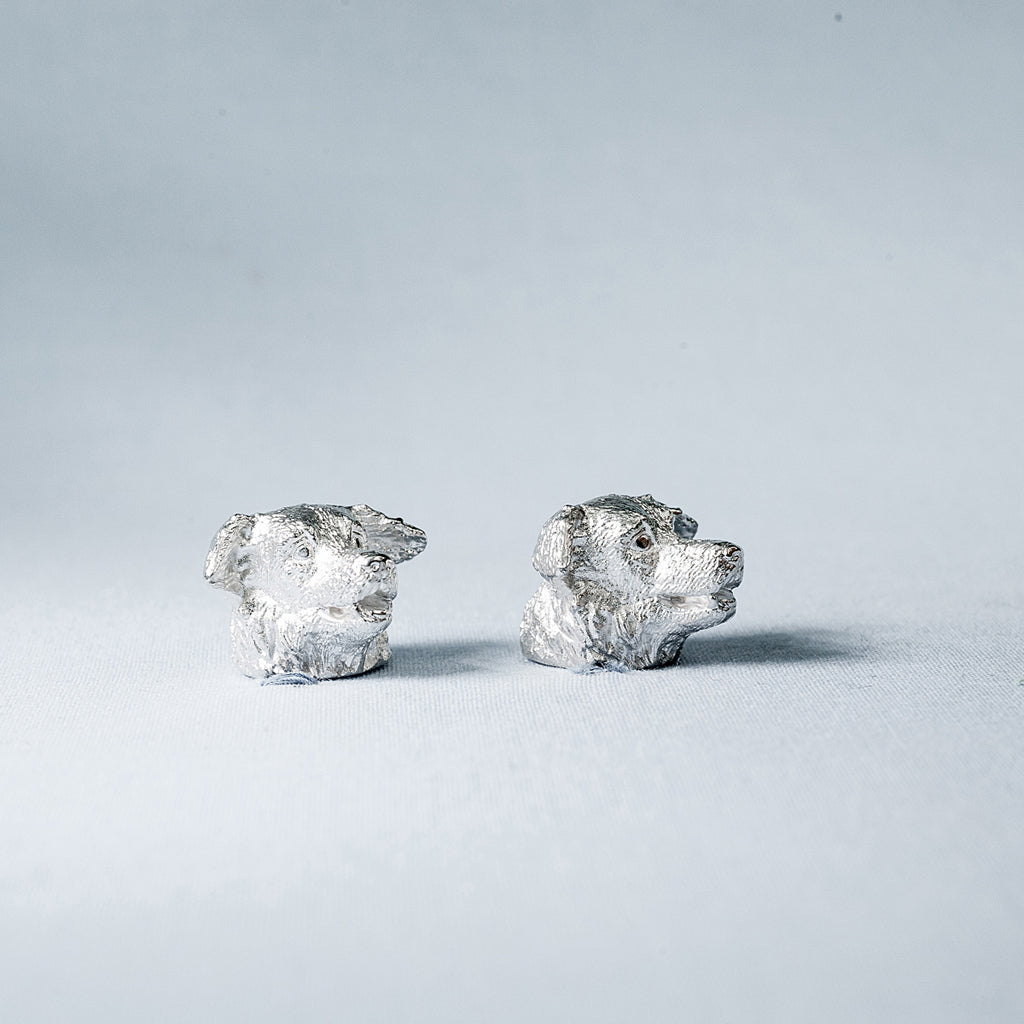 SANS N°025. 'Dogs'. Cufflinks (Border Collie/Border Collie)